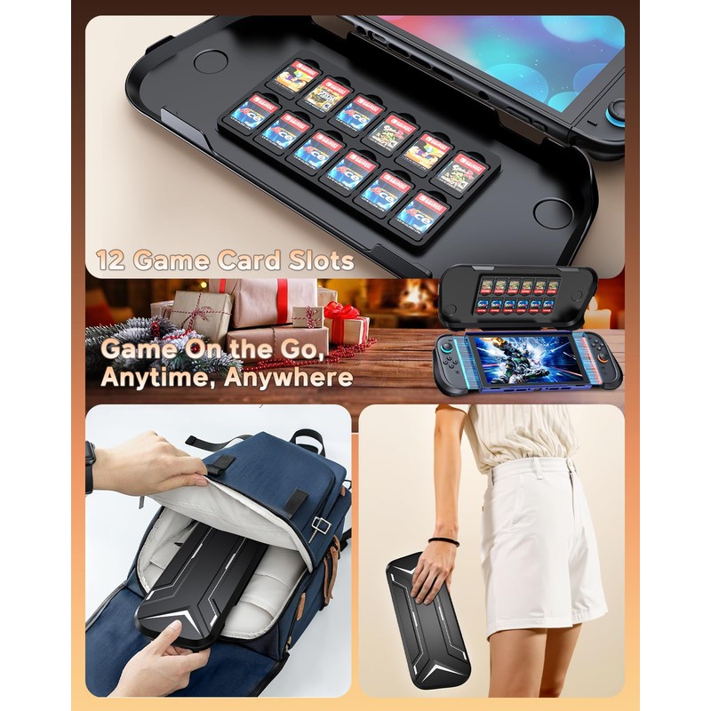 FYOUNG Dockable Protective Case for Switch 2 with Hard PC