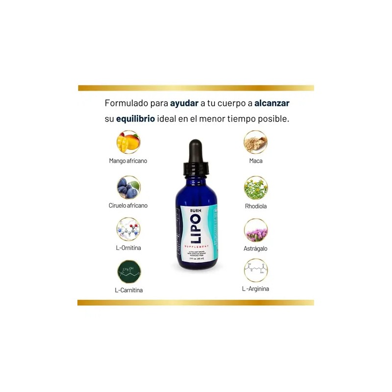 Lipoburn Natural Works 60ml Gotas Aceleradoras Metabolismo