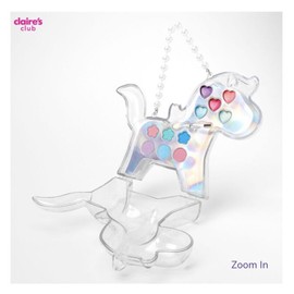 Claire’s Girls clear Glitter Pearl unicorn makeup purse Bag cosmetic Set