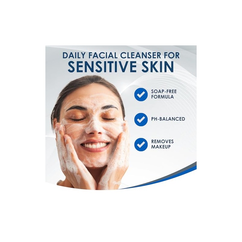 Vanicream Gentle Facial Cleanser for sensitive Skin with Pump Dispenser,
