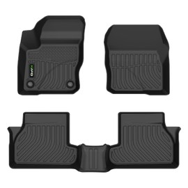 HAFIDI Floor Mats Custom for Ford Focus 2012-2018 All Weather Protection TPE Heavy Duty Non-Slip Automotive Floor Liners Fits Front& 2nd Row Full Set Accessories, Black