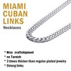 Men's Chain Necklace 18 inch 6MM 316L Stainless Steel Cuban