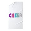 CafePress Cheer Rainbow Glitter 30"x60" Absorbent Cotton Back, Soft Beach,