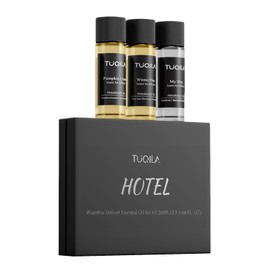 Hotel Luxury Essential Oil Set (3x20mL) – Scent Aromatherapy Oils for Diffusers – My Way, Pumpkin Cream, Winter Pine Scents –Idea for Home, Car, Hotel & Office – Long Lasting Fragrance