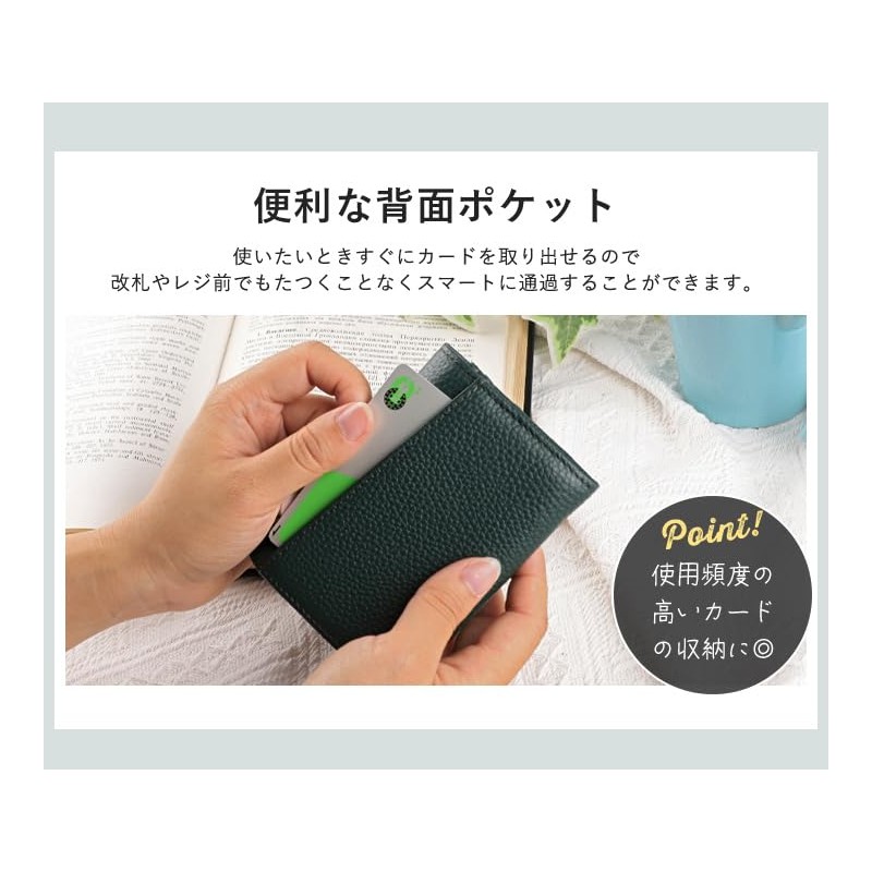 Liz Days Business Card Holder, Women's, Genuine Leather, Large Capacity,