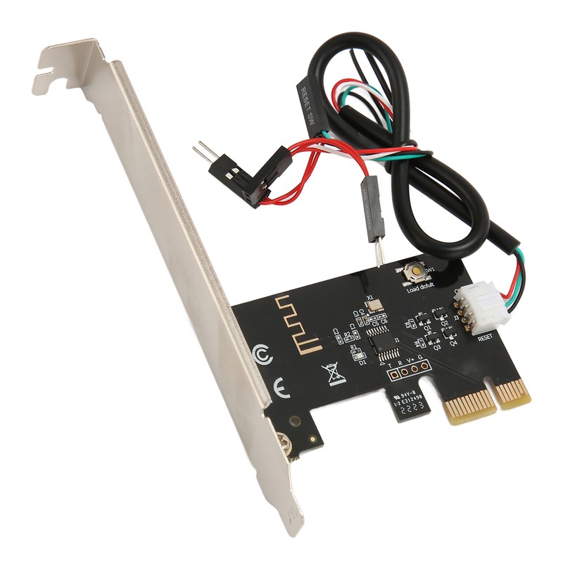 Computer Power Reset Switch PCIE Card Precise Control Thickened Gold