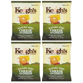 Keogh's 4 bags of Keogh's Mature Irish Cheese & Onion Crisps 45g each / total: 180g