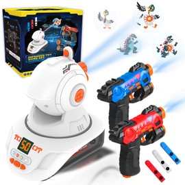 JOYENDER Laser Tag Game for Children, Laser Tag Gun Sets with Projector, Laser Tag for Children Aged 7, 8, 9, 10, 11+ Years, Boys and Girls, Laser Tag 2 Player Shooting Game for Children