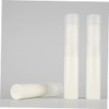 WOONEKY 15Pcs Refillable Lip Balm Tubes White Plastic Cosmetic Containers