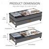 Under Bed Storage with Wheels 2-Pack, 75L XXL Under the