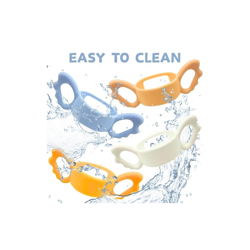 4Pack Bottle Handles Compatible with Boon Nursh Reusable Silicone Pouch