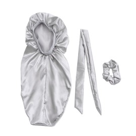 FOMIYES 2sets Satin Bonnet Silk Sleep Cap Elastic Band Head Cover for Women Soft Breathable Material 3pcs*2