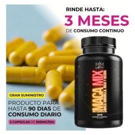 Maca Mix - Mezcla De Maca Negra, Roja Y Amarilla - 90 Días