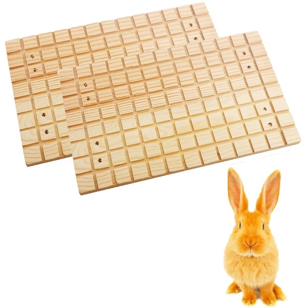 Wmzjnljy 2pcs Rabbit Wooden Scratch Board Grinding Deck Bunny Claws