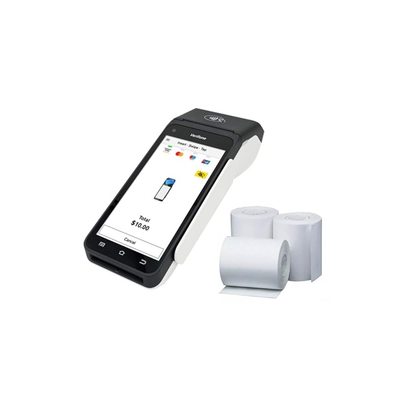 Replacement Receipt Paper for Verifone V660P Payment Terminal, 20 Rolls