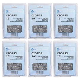 UpStart Components 6-Pack 16-Inch Chainsaw Chain Replacement for Stihl MSE 140 C - (16", 3/8".043", 55 Drive Links)