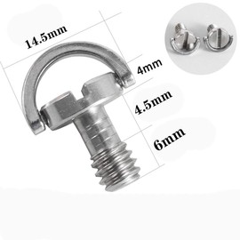 Dancepandas Threaded Screw 1/4 20 Pieces Tripod Screw 1/4 Camera Screws 1/4 Inch Camera Mounting Screw with Stainless Steel Material for Tripod/Monopod/Quick Release Plate/Camera Screw