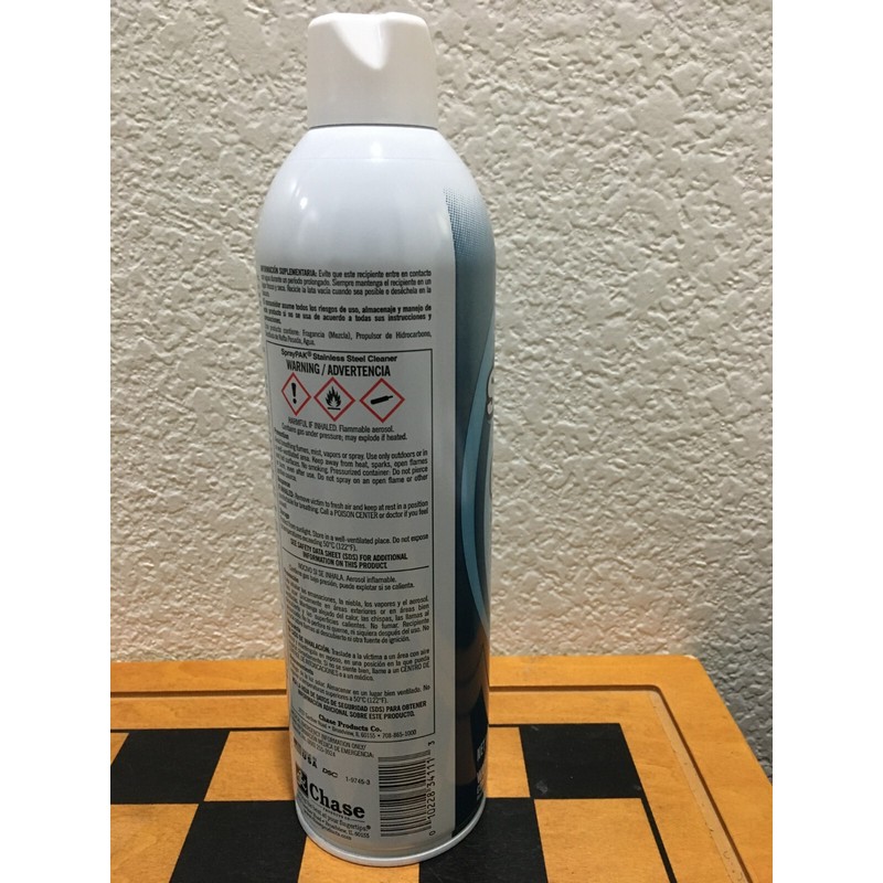 SprayPAK® SprayPAK Stainless Steel Cleaner, One Can, 18 oz