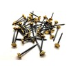 40 Hardened picture pins with knurled brass head