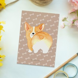 Mr. & Mrs. Panda Postcard Corgi Po - Gift, Postcards, Dog, Dog Owner, Dog Love, Postcard, Invitation Birthday, Saying, Wauwau,