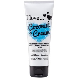 I LOVE Coconut and Cream Super Soft Hand Lotion - Hand Lotion for Dry Skin - Tropical Coconut Fragrance - Organic Hand Cream - 75 ml