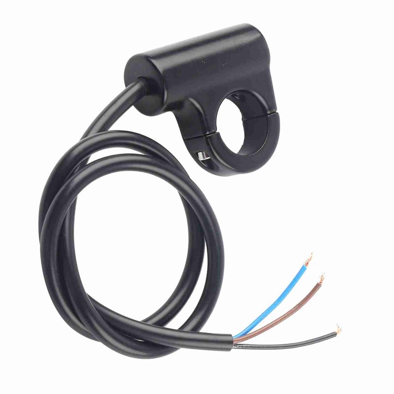 22mm Motorcycle Handlebar Mount Switch Push Button ON/Off Blue Ray