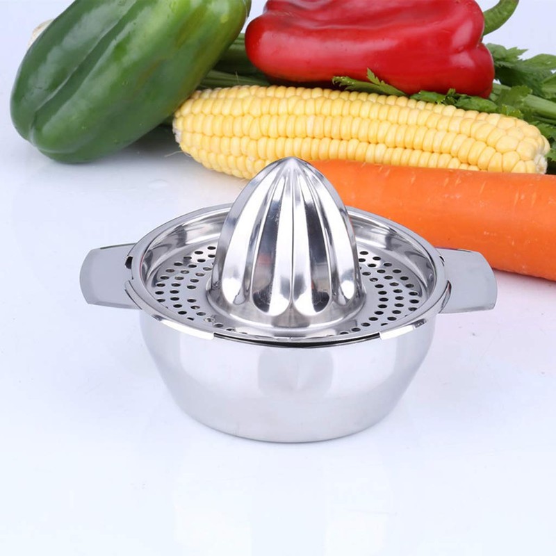 Stainless Steel Lemon Squeezer,Juicer with Bowl Container for Oranges Lemons
