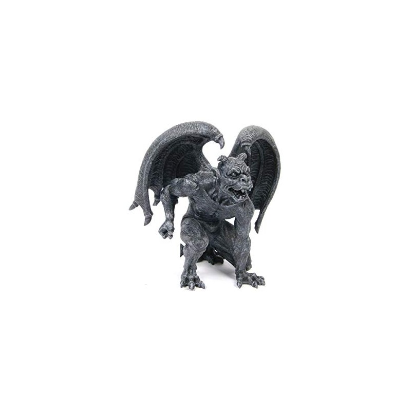 Pacific Giftware Short Devil Horned Gargoyle in Striking Position