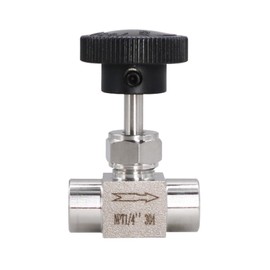 Napredak Stainless Steel 304 NPT 1/4 female Needle Valve for Flow Control in Gas Oil Water Systems, 1pc