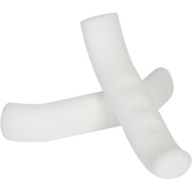 ZGLUZP 2 Pcs White Silicone Soft Anti-Slip Brake Handle Sleeve for Road Bike Bicycles, Small Brake Levers Sleeve