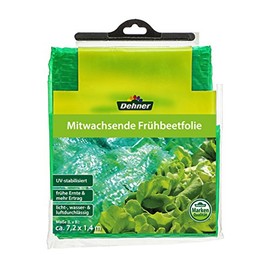 Dehner Cold Frame Film Grows with Your Child, Approx. 7.2 x 1.4 m, Plastic, Green