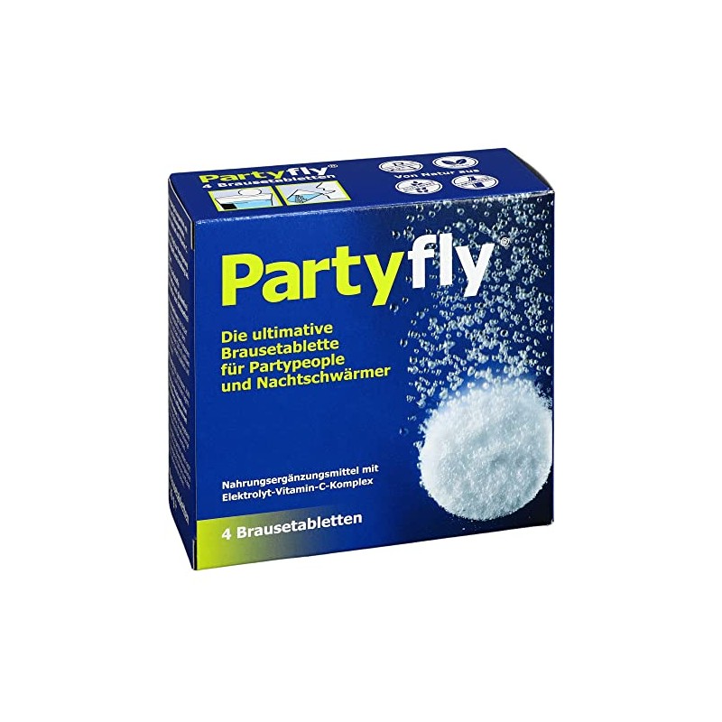 PARTYFLY Effervescent Tablets Pack of 8 = 2 x 4