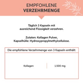 Collagen Capsules Pack of 500 | High Dose 1500 mg Daily Dose | High-Quality Premium Cattle Collagen Hydrolysate Peptides