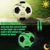 Senston Glow in The Dark Soccer Ball, Glowing Leather Soccer
