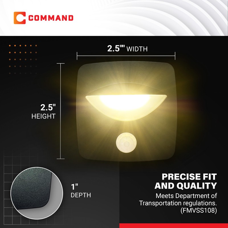 Command Electronics 12V LED Motion Activated Step Light – Surface