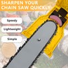 Chainsaw Sharpener, Chain Sharpener, Portable Chain Saw Sharpener with 9