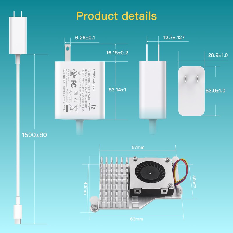 iRasptek Basic Starter Kit for Raspberry Pi 5 4GB RAM