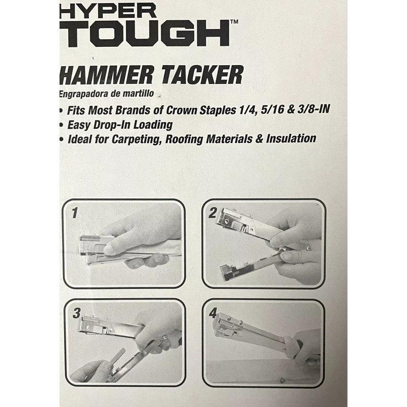 Hyper Tough Hammer Tacker Staple Gun TN50080N