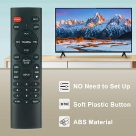 NA351UD NA351 Replaced Remote Control fit for Emerson VCR Video Cassette Recorder EWV601M EWV601 EWV401A EWV401B EWV601A EWV401M EWV401 EWV402M EWV601B