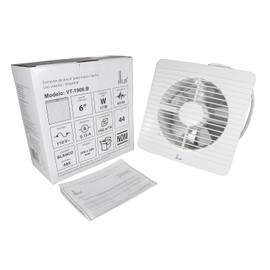 ILLUX Extractor de Aire Silencioso Ventiladores Elimina Olores, Vapor y Húmedad para Baño Cocina 6 pulgadas VT-1906.B