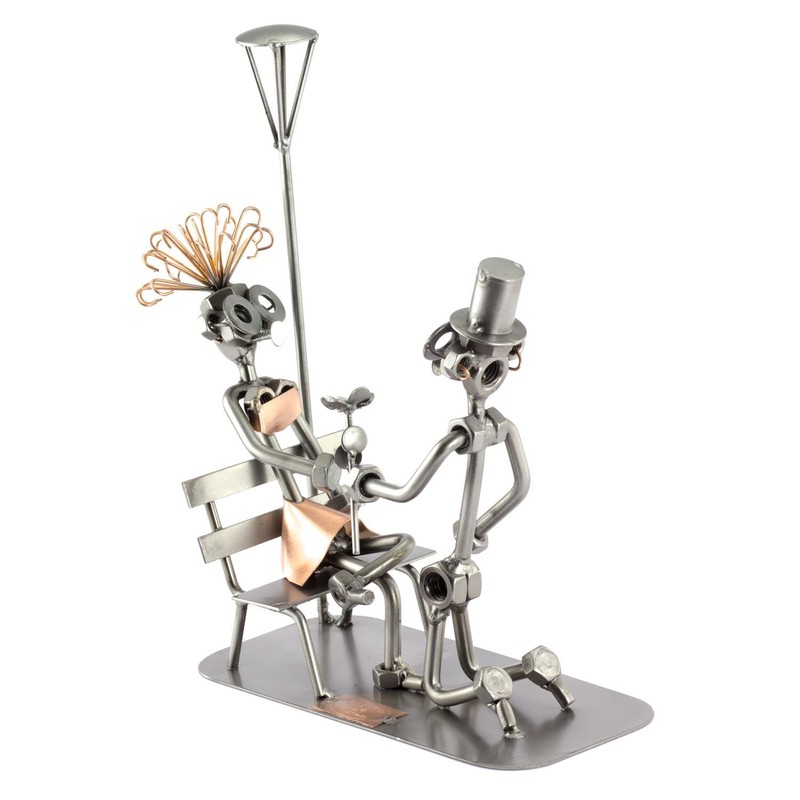 Steelman24 I Nuts and bolts sculpture Marriage Proposal I Handmade