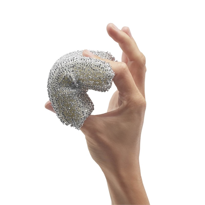 WMF Shiny Cushion Silver Pack of 3 Washing Up Sponge,