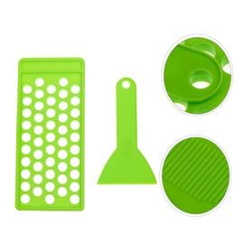 50 Lipstick Filling Mold DIY Kits Container with Lid Lip Stuff Lip Gloss Making Kit Lip Balm Tube Filling Tray Lip Balm Container Tray Plastic Green Lip Balm Craft Kit DIY Supplies