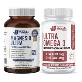 Magnesio Ultra Y Ultra Omega 3 Nutrientes Vidalabs Mexico
