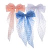 Vaguelly 3pcs Long Tail Bow Hair Clips for Women and