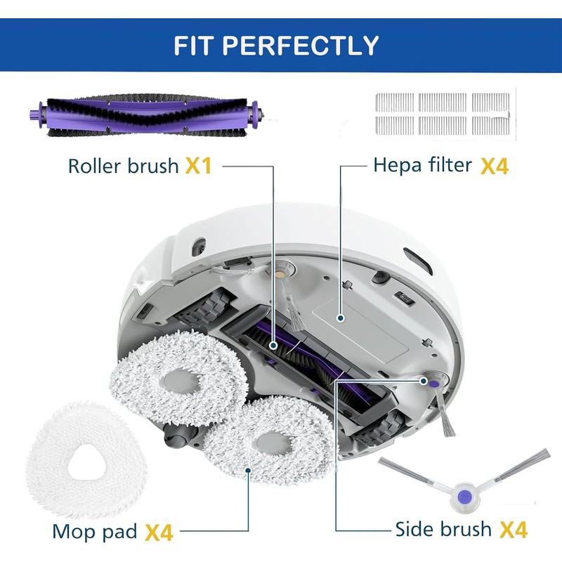 14 piezas accesorios para robot aspirador Narwal Freo