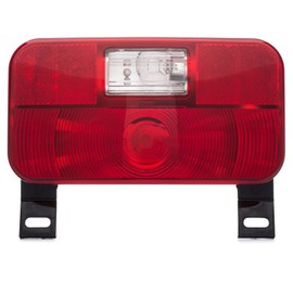 Lumitronics Red Surface Mount Stop/Turn/Tail, License Bracket/Light for RV, Trailer, Camper, 5th Wheel and Motorhomes (Black)