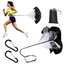 HDGSAFD 1 Resistance Umbrella and 2 Carabiners, Strength Training Props, Fitness Umbrella, Resistance Umbrella for Running Training