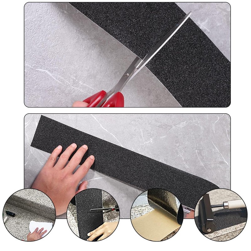 YSYONM Anti Slip Traction Grip Tape for Stairs 2" x