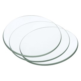 PATIKIL 60 mm Diameter Watch Glass, 3 Packs Beaker Cover Smooth Edges Chamfered Arc for Laboratory, Transparent
